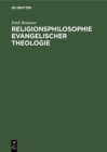 Image for Religionsphilosophie evangelischer Theologie