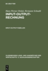 Image for Input-Output-Rechnung: Input-Output-Tabellen: Einfuhrung