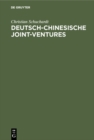 Image for Deutsch-chinesische Joint-ventures: Erfolg und Partnerbeziehung