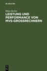 Image for Leistung und Performance von MVS-Grossrechnern