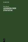 Image for Lexikon der Statistik: Nachschlagewerk fur Anwender