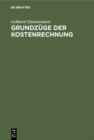 Image for Grundzuge der Kostenrechnung: Arbeitsbuch