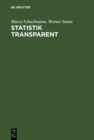 Image for Statistik transparent: Mit SAS, SPSS, Mathematica