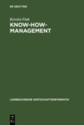 Image for Know-how-Management: Architektur fur den Know-how-Transfer