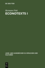 Image for EconoTexts I: A Collection of Introductory Economic Texts