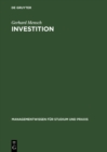 Image for Investition: Investitionsrechnung in der Planung und Beurteilung von Investitionen