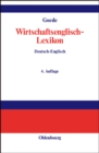 Image for Wirtschaftsenglisch-Lexikon: Englisch-Deutsch, Deutsch-Englisch