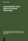 Image for Dokumente zur Berlin-Frage 1944-1966.
