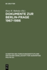 Image for Dokumente zur Berlin-Frage 1967-1986