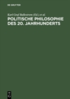 Image for Politische Philosophie des 20. Jahrhunderts