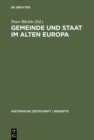 Image for Gemeinde und Staat im Alten Europa : N.F. 25