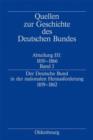 Image for Der Deutsche Bund in der nationalen Herausforderung 1859-1862. : Abteilung Iii. Band 3.