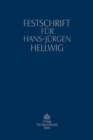 Image for Festschrift fur Hans-Jurgen Hellwig: zum 70. Geburtstag