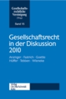 Image for Gesellschaftsrecht in der Diskussion 2010 : 016