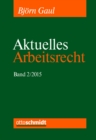 Image for Aktuelles Arbeitsrecht, Band 2/2015