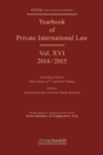 Image for Yearbook of Private International Law Vol. XVI - 2014/2015