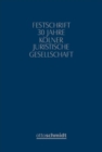 Image for Festschrift 30 Jahre Kolner Juristische Gesellschaft