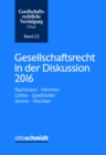 Image for Gesellschaftsrecht in der Diskussion 2016