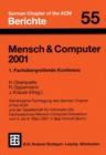 Image for Mensch &amp; Computer 2001 : 1. Fachubergreifende Konferenz
