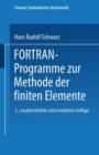 Image for FORTRAN-Programme zur Methode der finiten Elemente