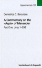 Image for A Commentary on the Aspis of Menander : Part One: Lines 1-298