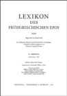 Image for Lexikon Des Fruhgriechischen Epos : Chalkoparhios - Wps (Lexikon Des Fruhgriechischen Epos. Ausgabe in Lieferungen)