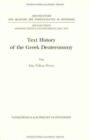 Image for Text History of the Greek Deuteronomy