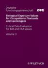 Image for Biological Exposure Values for Occupational Toxicants and Carcinogens : v. 3