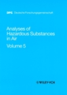 Image for Analyses of hazardous substances in airVol. 5
