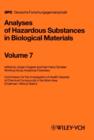 Image for Analyses of hazardous substances in biological materialsVol. 7
