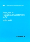Image for Analyses of hazardous substances in airVol. 6