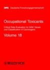 Image for Occupational Toxicants : Critical Data Evaluation for MAK Values and Classification of Carcinogens : v. 18