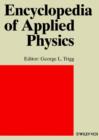 Image for Encyclopedia of Applied Physics : Accelerators, Linear to Analytic Methods Encyclopedia of Applied Physics Volume 1