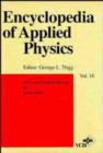 Image for Encyclopaedia of Applied Physics : v. 18 : Sound, Physical Effects of the Stochastic Processes