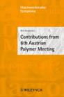 Image for Contributions from 6th Austrian Polymer Meeting