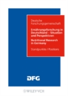 Image for Ernahrungsforschung in Deutschland - Situation und Perspektiven / Nutritional Research in Germany