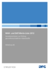 Image for MAK Und BAT Werte Liste 2012