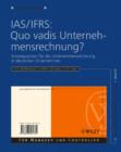 Image for IAS/IFRS - Quo Vadis Unternehmensrechnung? : Konsequenzen Fur Die Unternehmensrechnung in Deutschen Unternehmen