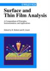Image for Surface and Thin Film Analysis