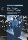 Image for Albert Einstein: Akademie-Vortrage