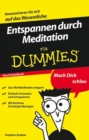 Image for Entspannen durch Meditation fur Dummies Das Pocketbuch