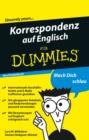 Image for Korrespondenz auf Englisch fur Dummies Das Pocketbuch
