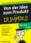 Image for Von der Idee zum Produkt fur Dummies