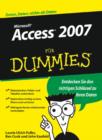 Image for Access 2007 Fur Dummies
