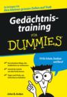Image for Gedachtnistraining Fur Dummies