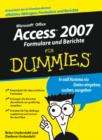 Image for Access 2007 Formulare Und Berichte Fur Dummies