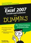 Image for Excel 2007 Formeln Und Funktionen Fur Dummies