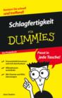 Image for Schlagfertigkeit Fur Dummies Das Pocketbuch