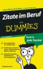 Image for Zitate Im Beruf Fur Dummies Das Pocketbuch