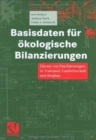 Image for Basisdaten Fur Okologische Bilanzierungen
